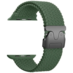 Pasek Beline Woven Nylon Parachute do    Apple Watch 38/40/41mm oliwkowy