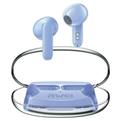 AWEI słuchawki Bluetooth 5.3 T85 ENCTWS + stacja dokująca niebieski/blue