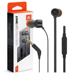 Słuchawki JBL Tune 110 douszne mini jack 3.5mm i pilotem - czarne