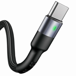 USAMS Kabel pleciony U26 USB-C 1m1szt. for set 3A Fast Charging czarny/black SJ313TC01 (US-SJ313) SJ313USB01 USAMS Kabel pleciony U26 USB-C 1m1szt. for set 3A Fast Charging czarny/black SJ313TC01 (US-SJ313) SJ313USB01