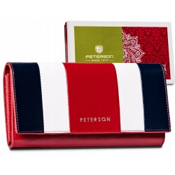 Elegancki portfel damski ze skóry naturalnej - Peterson