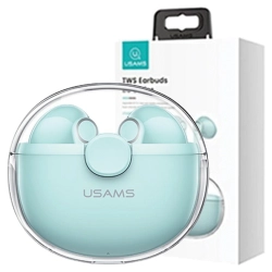 USAMS Słuchawki Bluetooth 5.1 TWS BUseries bezprzewodowe zielony/green BHUBU03