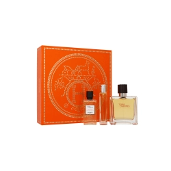 Zestaw Hermes Terre D`Hermes Parfum 75ml + Parfum 15ml + Shower Gel Hair & Body 40ml