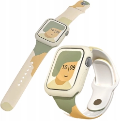 Strap Moro opaska do Apple Watch Ultra / 9 / 8 / 7 / 6 / SE / 5 / 4 / 3 / 2 (49mm / 45mm / 44mm / 42mm) silikonowy pasek bransoletka do zegarka wzór 6
