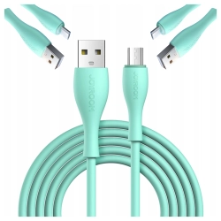 Kabel Joyroom Bowling Data Cable S-2030M8 USB-A / micro USB 3A 2m - zielony