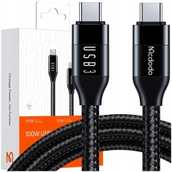 MCDODO KABEL USB-C SZYBKIE ŁADOWANIE DO MACBOOK USB TYP C 10GBPS 100W 4K 1M