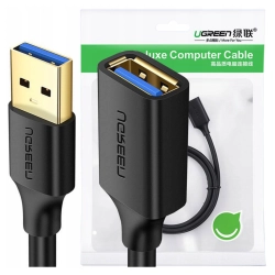 Kabel USB 3.0 przedłużający UGREEN  US129 0.5m (czarny)