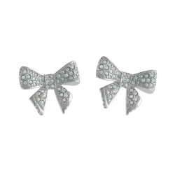 Kolczyki kokardki z kryształkami Aria Princess Collection (P25/NUT/09AG)