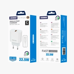 JELLICO ładowarka sieciowa AK165 22,5W 1xUSB QC3.0 + kabel USB-C Biały JELLICO ładowarka sieciowa AK165 22,5W 1xUSB QC3.0 + kabel USB-C Biały