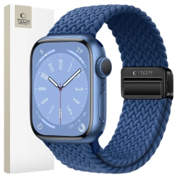 TECH-PROTECT NYLONMAG APPLE WATCH 6 / 7 / 8 / 9 / 10 / SE / ULTRA 1 / 2 (44 / 45 / 46 / 49 MM) MONTEGO BLUE