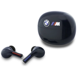Słuchawki Bluetooth TWS BMW Printed Logo granatowy