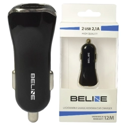 Beline Ład. sam. 2xUSB 2,1A czarna/black (only head)