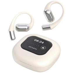 Słuchawki Bluetooth 4smarts SkyBuds OWS  z ekranem AI beżowy