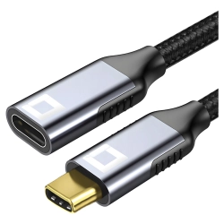 CO2 KABEL PRZEDŁUŻACZ USB-C SZYBKIE ŁADOWANIE USB TYP C 4K 20GBPS 100W 1M