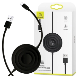 USAMS Ład. indukcyjna US-CC096 10Wz kablem lightning czarny/black CC96WH01
