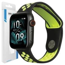 Beline pasek Apple Watch Sport Silicone38/40/41mm czarno-limonkowy black/lime