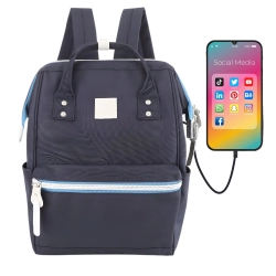 Himawari plecak damski miejski na laptopa USB modny praktyczny na uczelnię