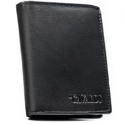 Portfel skórzany męski N0036-GPL-BL BLACK