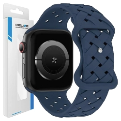 Beline pasek Apple Watch Silicone Woven42/44/45/49mm niebieski /deep blue box