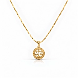 Naszyjnik ze znakiem zodiaku Waga (C26/TAL/32/1AU)