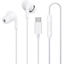 Słuchawki przewodowe Xiaomi BHR8931GL dokanałowe USB-C z pilotem - białe
