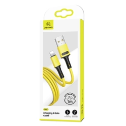 USAMS Kabel U52 lightning 2A Fast Charge1m żółty/yellow SJ434USB03 (US-SJ434)