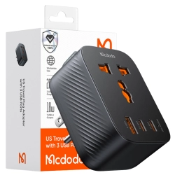 MCDODO PRZEJŚCIÓWKA ŁADOWARKA ADAPTER PODRÓŻNY WTYCZKA US 3 X USB-C USB-A