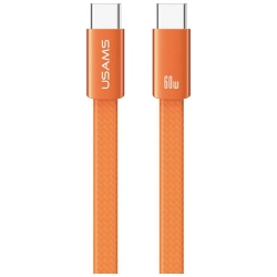 Kabel USAMS U96 60W USB-C do USB-C 1.2m  pomarańczowy