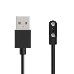 Ładowarka HUL-01 magnetyczna 2-pin 2,8 mm do smartwatchy 60 cm - czarna
