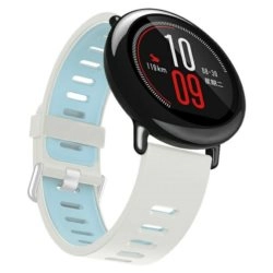 Beline pasek Watch 20mm Double ColorSilicone biało-niebieski white/blue box