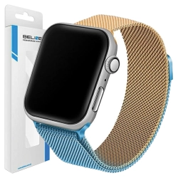 Beline pasek Apple Watch Steel38/40/41mm niebiesko-złoty blue/gold
