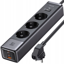 MCDODO ŁADOWARKA SIECIOWA LISTWA ZASILAJĄCA GAN TYP C 6X USB-C USB AC 1,5M
