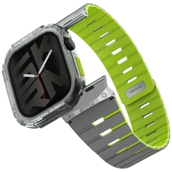Pasek+etui Skinarma Gemini do Apple      Watch 46mm niteglow