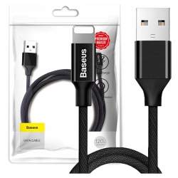 Kabel Baseus Yiven Lightning 1.2m 2A - czarny