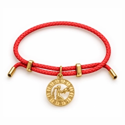 Regulowana bransoletka ze znakiem zodiaku Panna (B26/TAL/46/4AU)