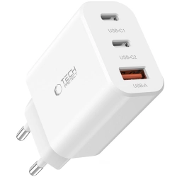 TECH-PROTECT NC30W 3-PORT NETWORK CHARGER PD30W/QC3.0 WHITE