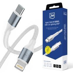 Accessories - 3mk Hyper Cable N-SERIES C to Lightning 1m PD 3.0 9V/2A 20W White Accessories - 3mk Hyper Cable N-SERIES C to Lightning 1m PD 3.0 9V/2A 20W White