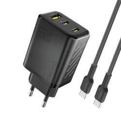 Ładowarka sieciowa Dudao A29C 65W GaN + kabel USB-C - czarna Ładowarka sieciowa Dudao A29C 65W GaN + kabel USB-C - czarna