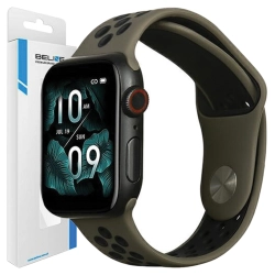 Beline pasek Apple Watch Sport Silicone38/40/41mm brązowo-czarny brown/black