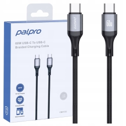 PALPRO KABEL USB-C SZYBKIE ŁADOWANIE DO SAMSUNG APPLE USB TYP C 60W 1M