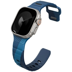Pasek UNIQ Stride De Rubber na Apple Watch 44 / 45 / 46 / 49 mm - niebieski