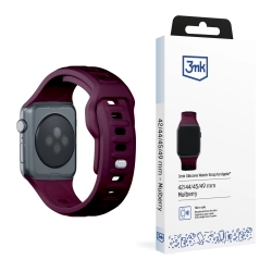 42/44/45/46/49 mm Mulberry (big) - 3mk Silicone Watch Strap for Apple