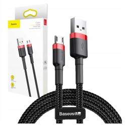 Kabel USB do Micro USB Baseus Cafule 1.5A 2m (czerwono-czarny)