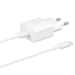 Ład. siec. Samsung EP-T1510XW 15WFast Charge + kabel USB-C/USB-C biały/white