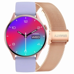 Smartwatch Gravity Różowe Złoto Pasek + Bransoleta GT11-7 Smartwatch Gravity Różowe Złoto Pasek + Bransoleta GT11-7