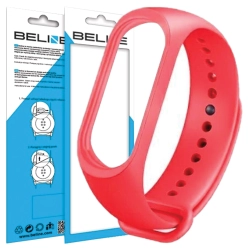 Beline pasek Mi Band 3/4czerwony/red