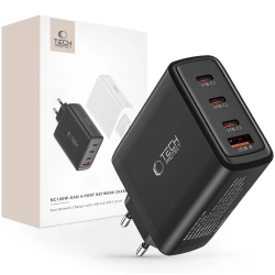 TECH-PROTECT NC100W-GAN 4-PORT NETWORK CHARGER PD100W/QC3.0 BLACK