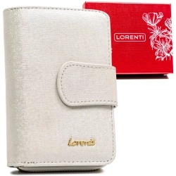 Damski portfel RFID ze skóry naturalnej elegancki na prezent Lorenti
