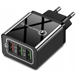 CO2 SZYBKA ŁADOWARKA SIECIOWA 3X USB DO SAMSUNG TELEFONU QUICK CHARGE 3.0 18W CO2 SZYBKA ŁADOWARKA SIECIOWA 3X USB DO SAMSUNG TELEFONU QUICK CHARGE 3.0 18W