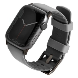 UNIQ pasek Linus Apple Watch Series1/2/3/4/5/6/7/8/9/SE/SE2/Ultra/Ultra 2 42/44/45/49mm. Airosoft Silicone szary/chalk grey